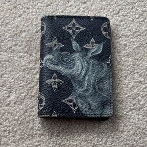 Louis Vuitton Chapman Pocket Organizer wallet Monogram LV Rhino Navy Blue